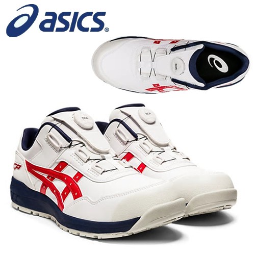 ASICS 1273A029.100 Winjob CP306 BOA White/Classic Red - Safety Shoes