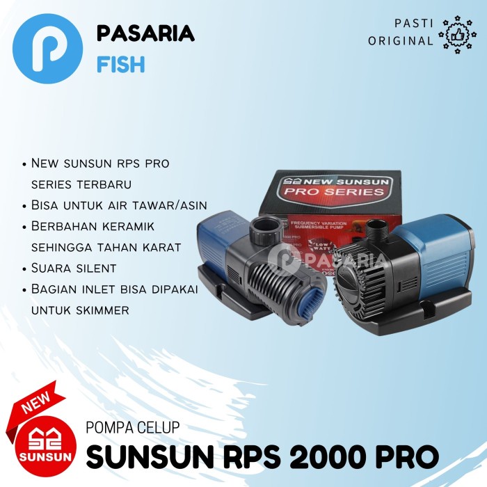 MO NEW SUNSUN RPS5800/RPS9000/RPS16000 Pompa Celup Air Kolam