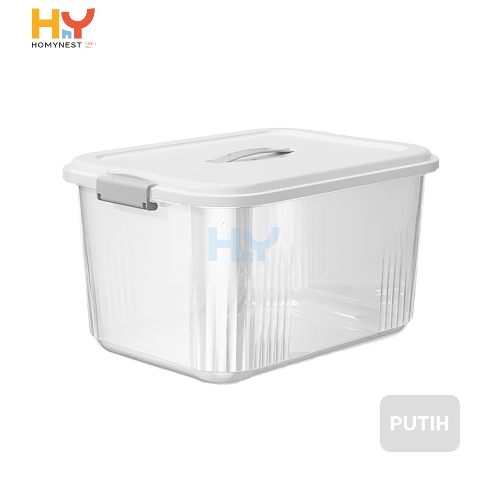 Limited Homynest Box Container Plastik Jumbo Besar Handle Double Lock Kotak Storage Transparan