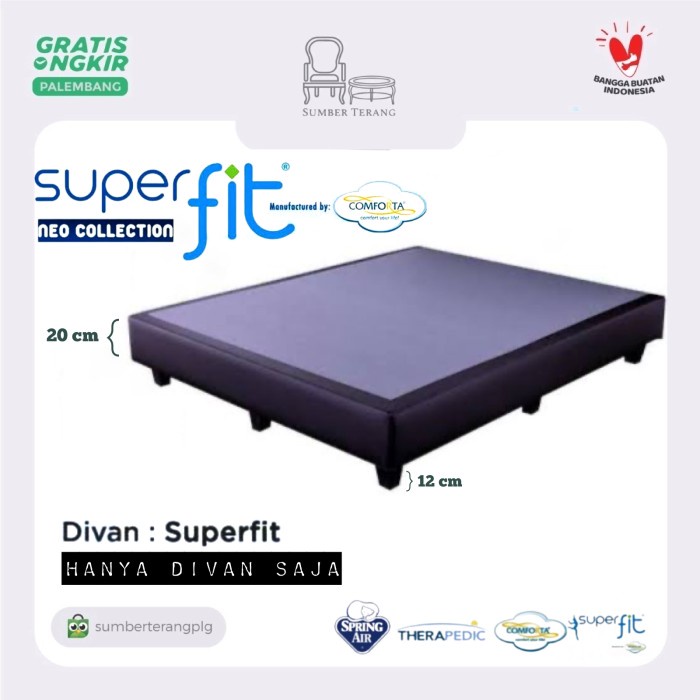 Ready Faktur Divan Springbed Comforta Superfit Rangka Tempat Tidur Dipan Matras