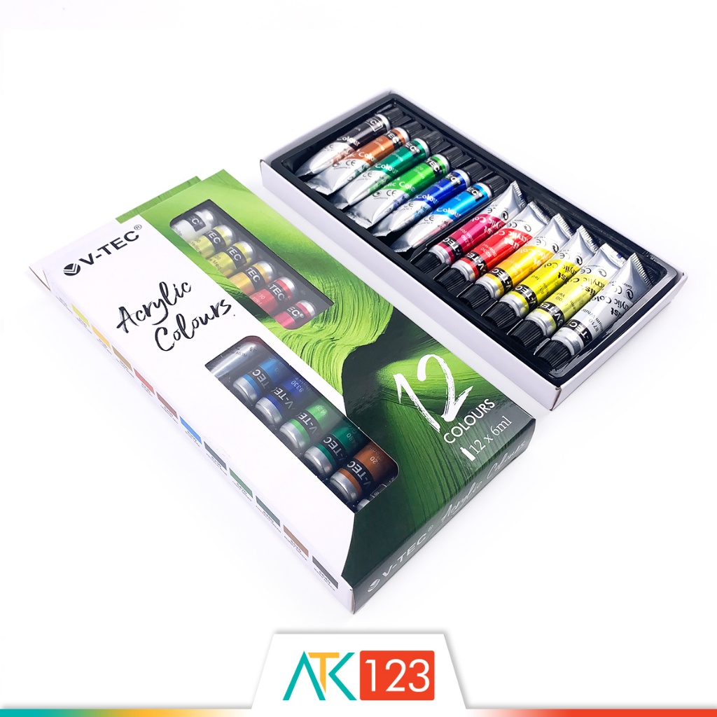

Premium Cat Akrilik V-Tec 12 Acrylic Colours Vt-612/A