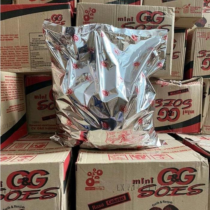 

Kue Sus isi Cokelat/Soes G&G cokelat 2 Kg Cemilan Manis