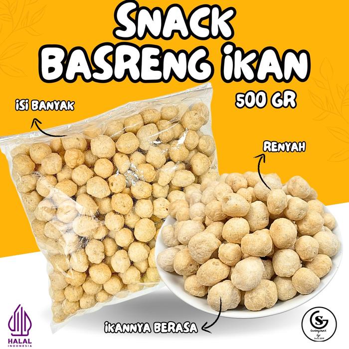 

KERIPIK BASO IKAN GORENG BULAT ORI 500GR BY GUDANGSNACKTGR Camilan Food Pedas Cemilan Crispy