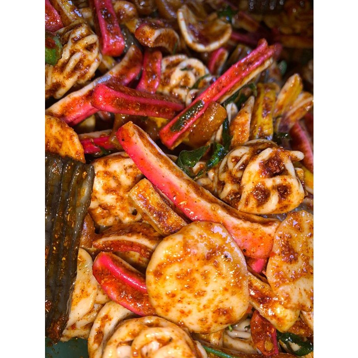 

1 kg seblak campur pedas mix /kerupuk jengkol /beton/makroni