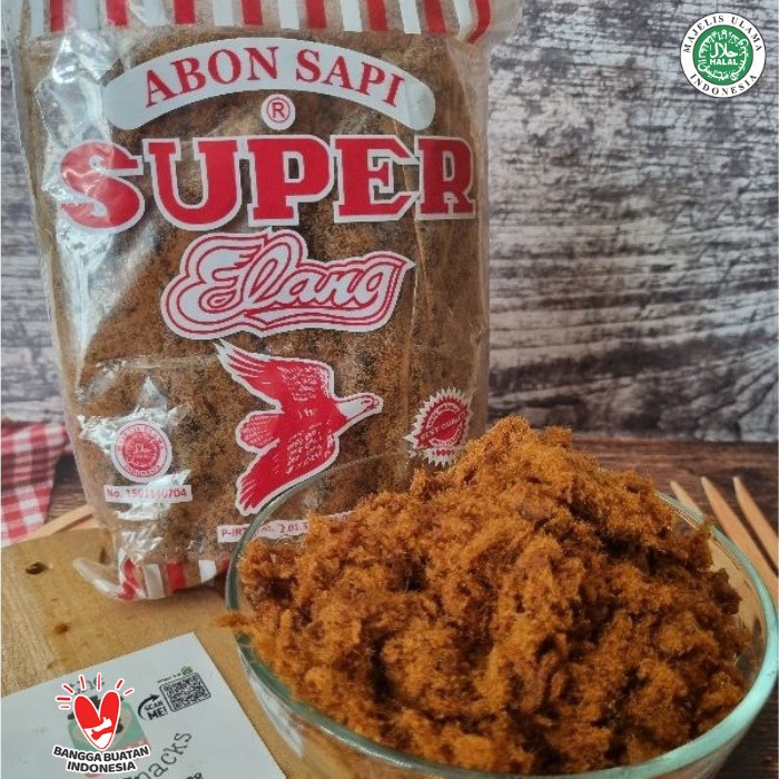 

ABON DAGING SAPI ASLI SUPER CAP ELANG 250 gram HALAL []