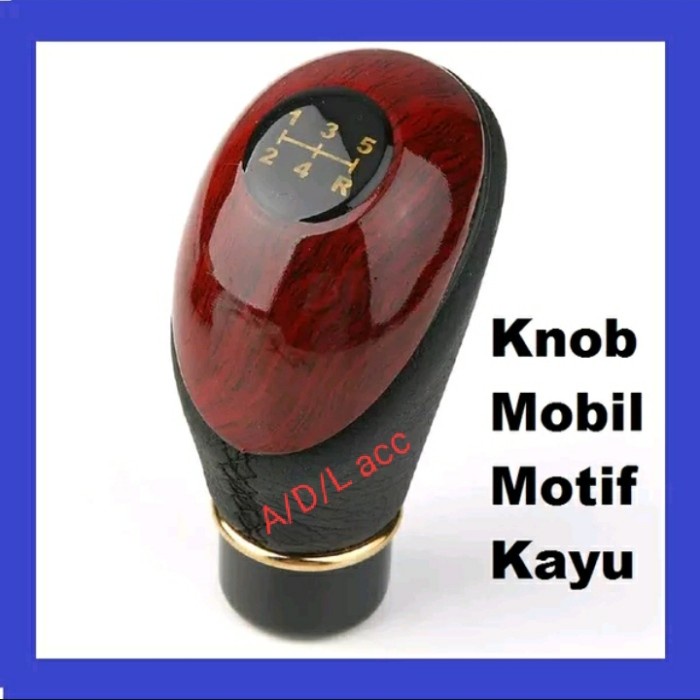 READY STOCK GEAR KNOP KNOP GIGI MOBIL PERSENELING MOBIL HITAM COMBINASI KAYU