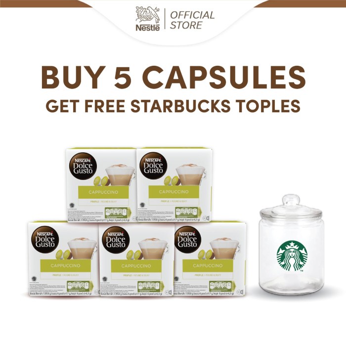 

NESCAF Dolce Gusto Cappuccino 5 Box Get Toples Sbucks At Home