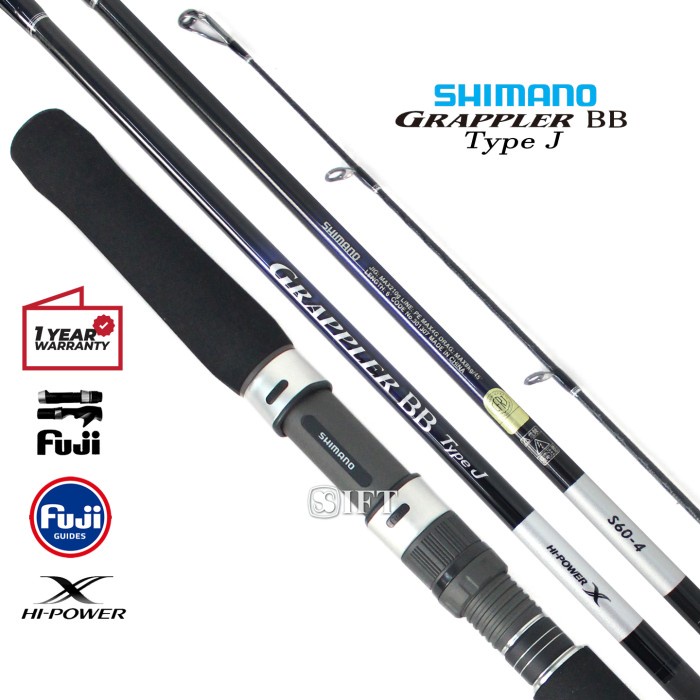 Terbatas Joran Shimano Grappler Bb Type J Jigging Pe 2,5 3 4 5 6 Fuji X