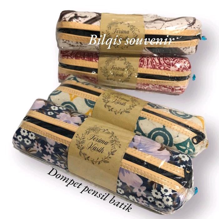 

souvenir dompet pensil batik isi 25 pcs Stationery Kode 736