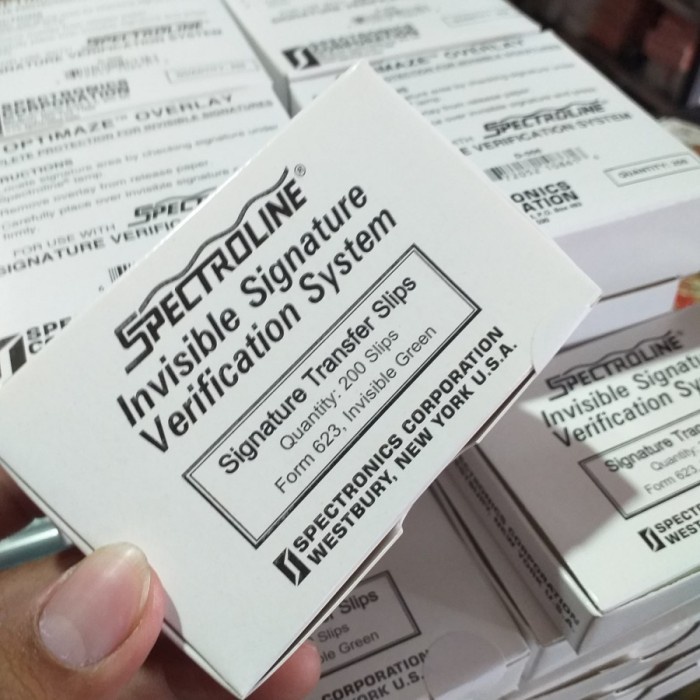 

Satu Set Spectroline & Overlay Signature Kode 563