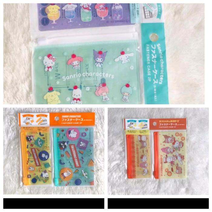 

fastener case 2pcs sanrio characters original sanrio japan Stationery Kode 673