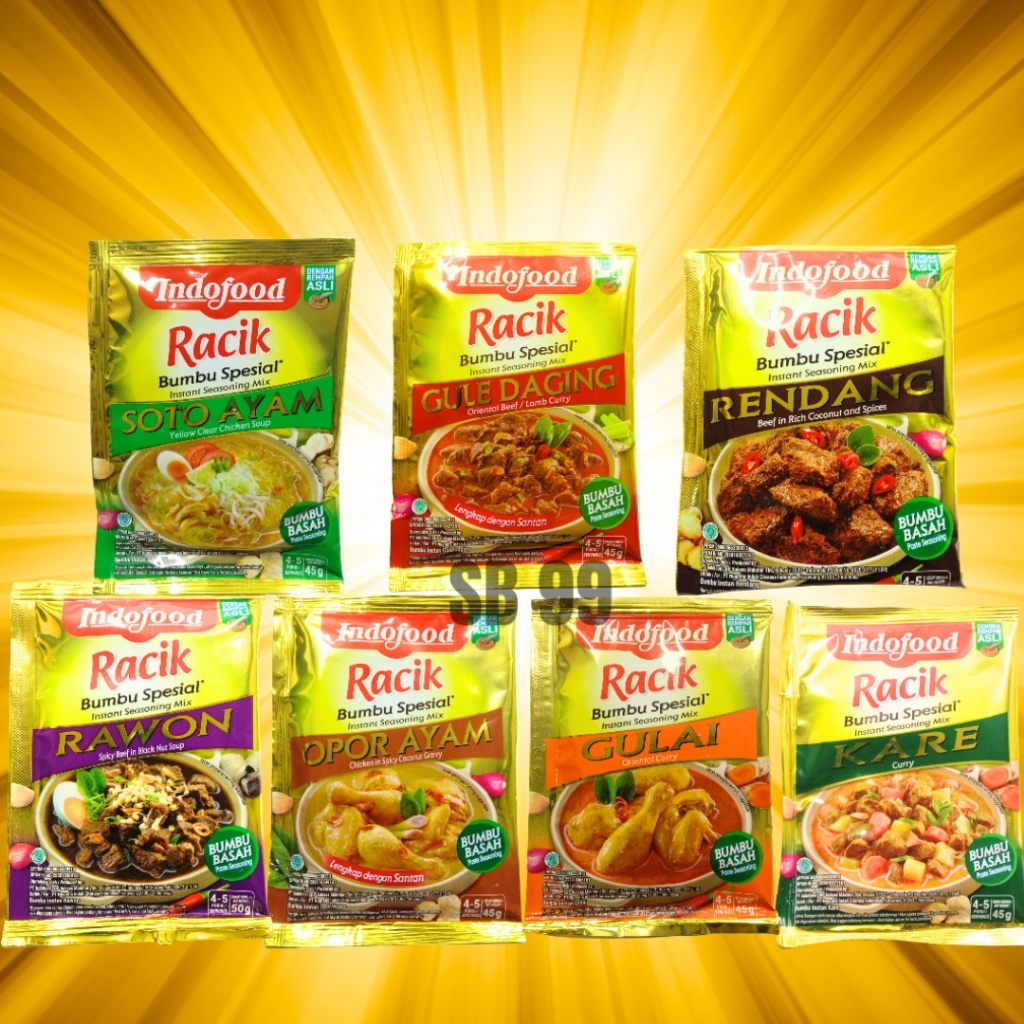 

HJE Indofood Bumbu Rendang/ Rawon /Opor /Soto /Gulai/Kare