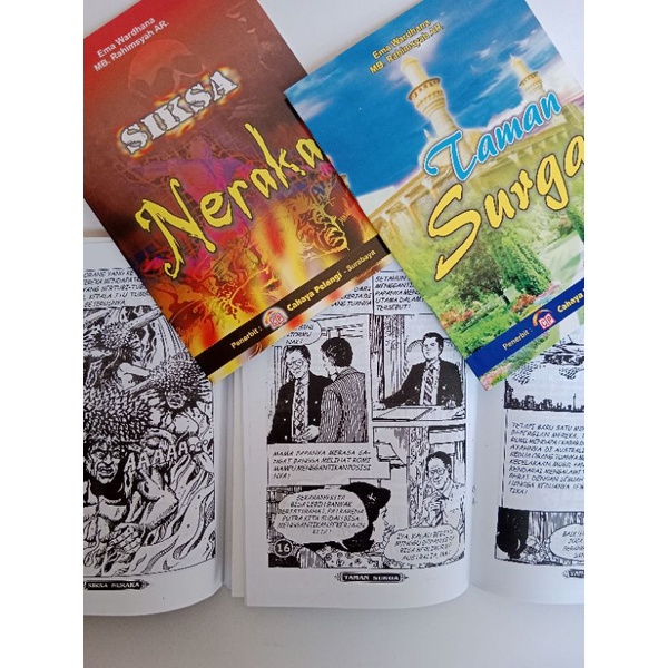 Unik Buku Cerita Taman Surga Dan Siksa Neraka Bergambar/ Komik
