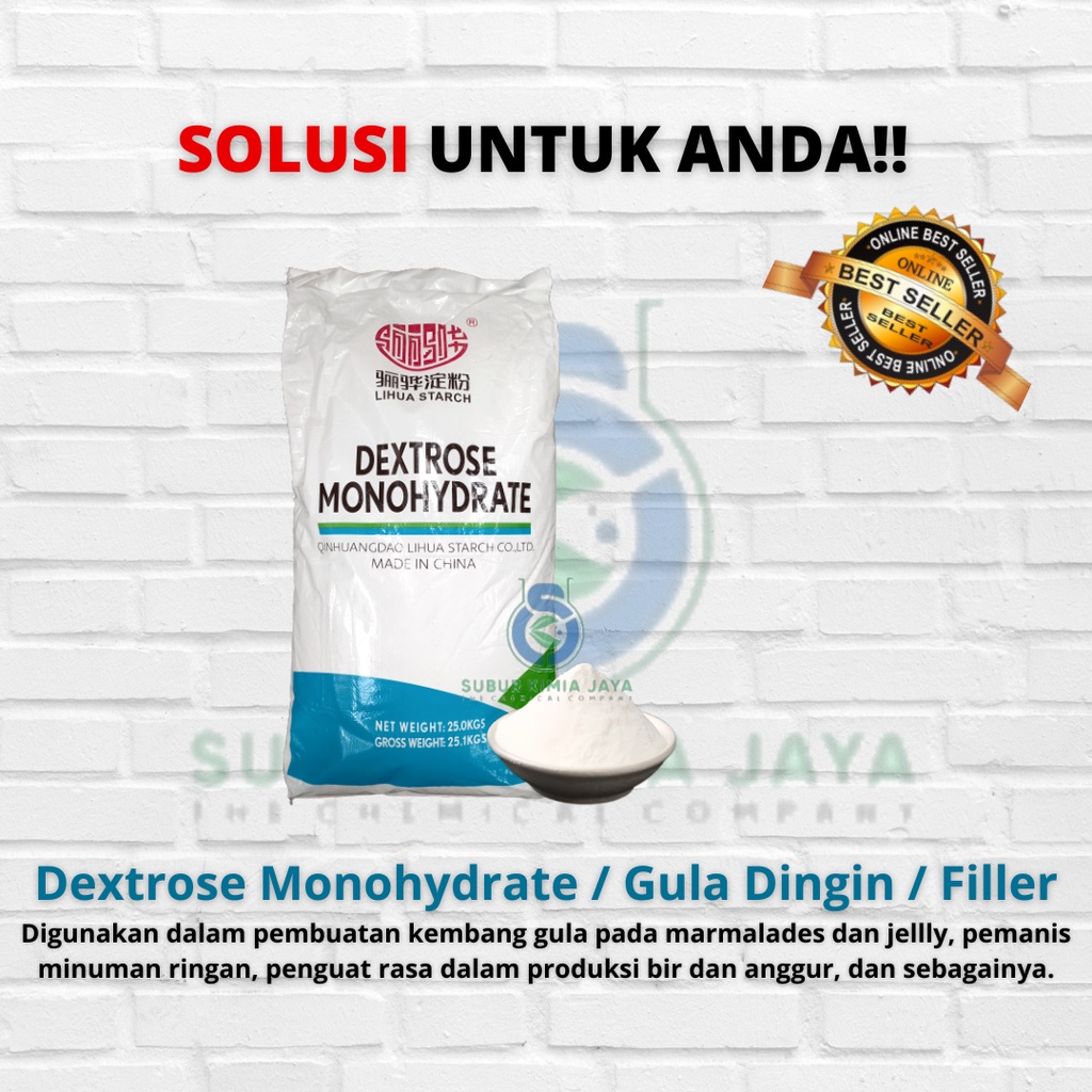 

HJE Dextrose Monohydrate / Gula Donat / Gula Dingin / Filler Produk 1 KG