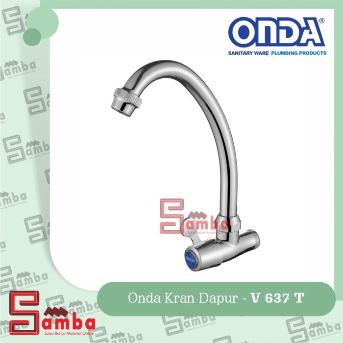 KRAN DAPUR ONDA V 637 T / KRAN CUCI PIRING LEHER ANGSA KAKU