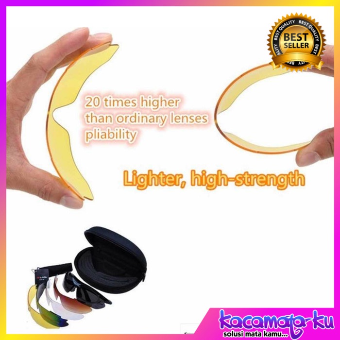 [tsb] - Kacamata Gowes Sepeda Sporty Lensa Minus Polarized Gratis Lensa Minus