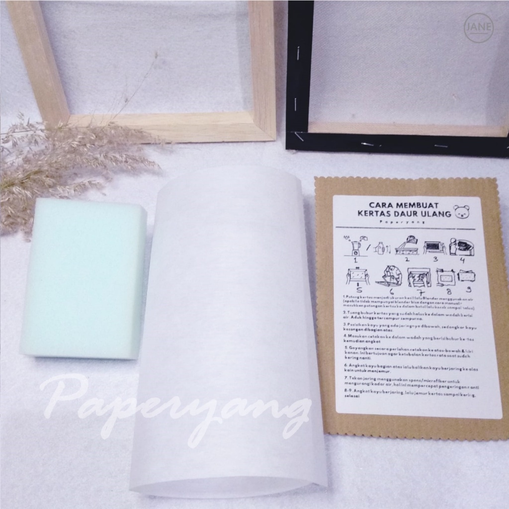 Unik Cetakan Kertas Daur Ulang A4 / Handmade Paper Maker / Paperyang / Kertas Daur Ulang