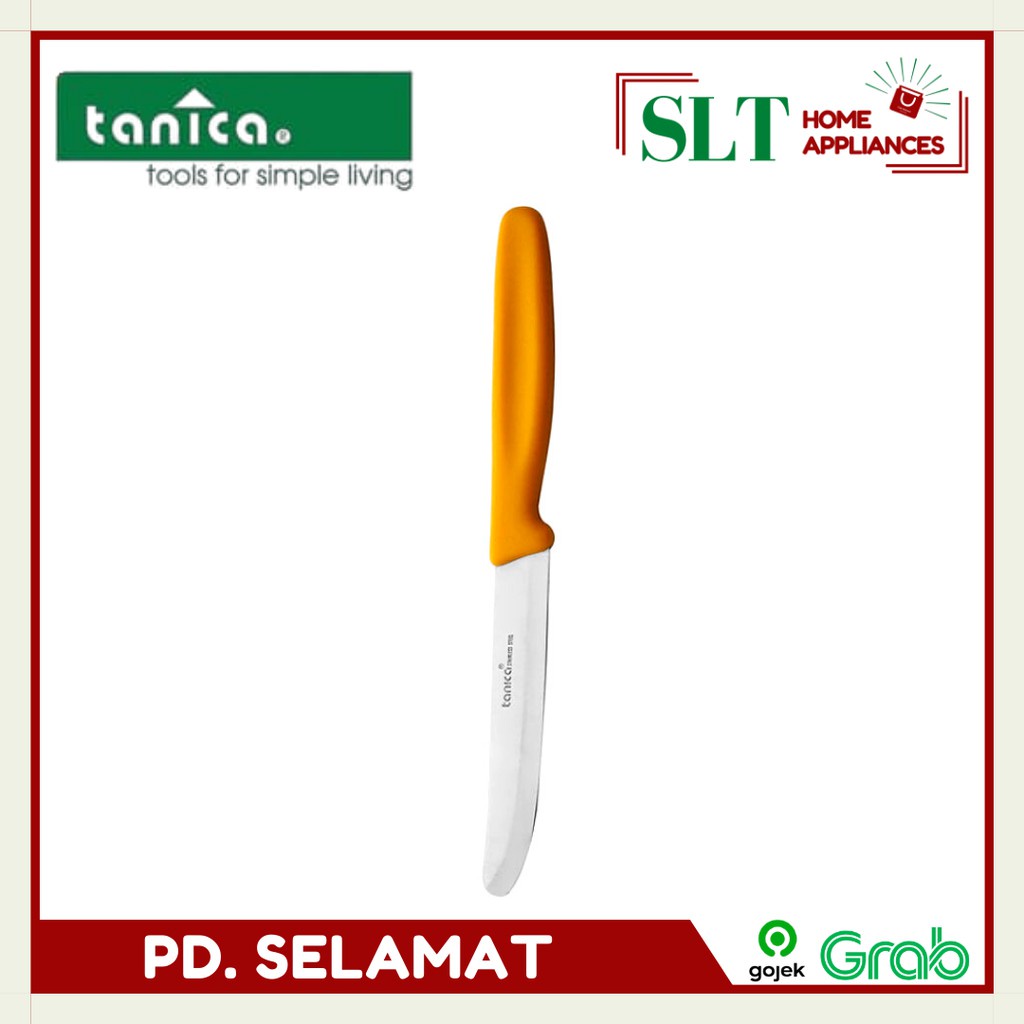 HJE TANICA 0224 B PISAU KUNING TANICA ORIGINAL- PARING KNIFE 4" 0224B Pisau Pengupas