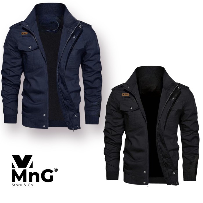 MNG JAKET BOMBER PRIA WATERPROOF 99%