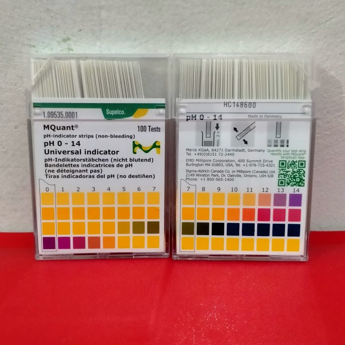 JTTOP" MERCK. PH PAPER UNIVERSAL. KERTAS PH. PH INDICATOR. 0-14. CAT.109535