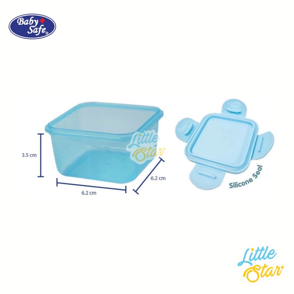 

BabySafe Baby Food Container Mpasi Bayi Wadah Penyimpanan Makanan Anak Set Isi 3 BPA Free