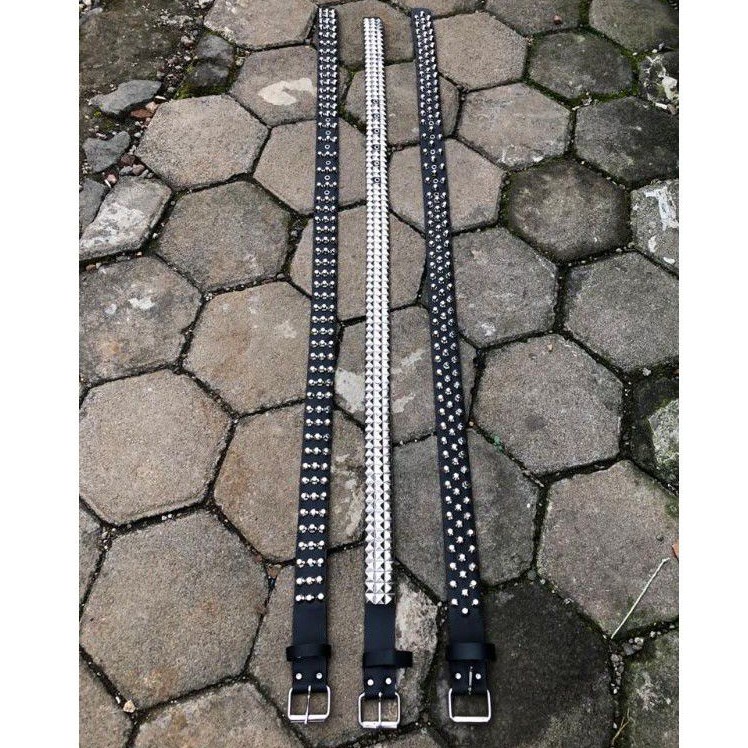 belt spike piramid punk / Gesper spike punk / Sabuk spike punk rock / Ikat pinggang