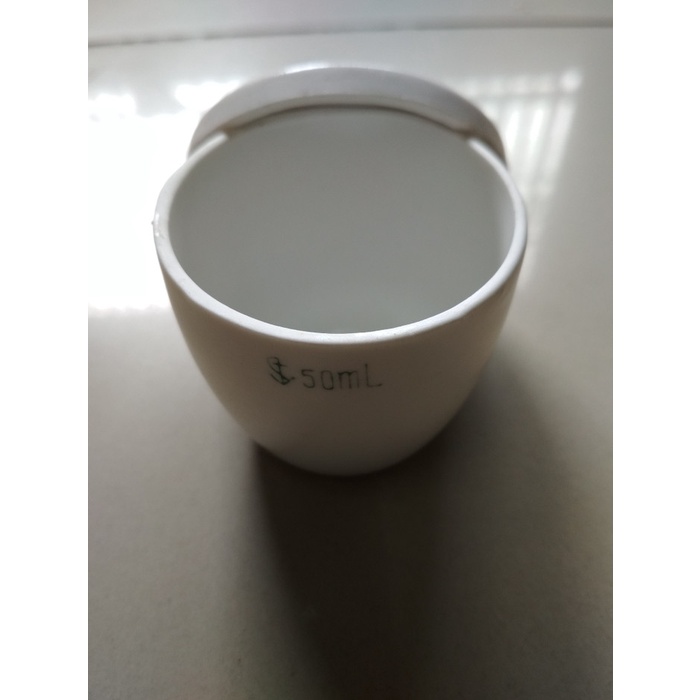 JTTOP" PORSELEN KRUSIBEL-CRUCIBLE PORCLAIN 50 ML-CAWAN KRUSIBEL