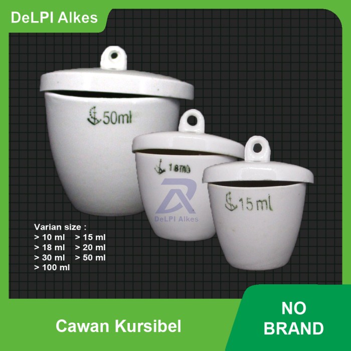 JTTOP" CAWAN KURSIBEL PORSELIN CRUCIBLE PORCELAIN 10 15 18 20 30 50 100 ML