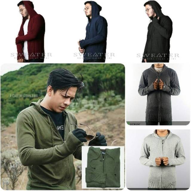 JAKET PRIA SWEATER HOODIE PRIA WANITA SWITER RAJUT ARIEL SWEATER JUMBO