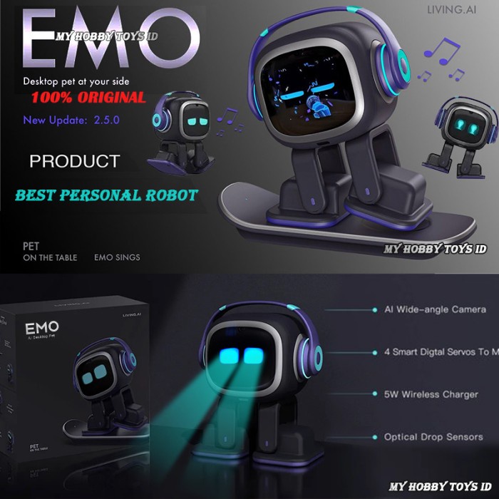 SALE  SALE [100% ORIGINAL] MAINAN ROBOT EMO VECTOR AI DESKTOP SMART ROBOT TEKNOLOGI CANGGIH