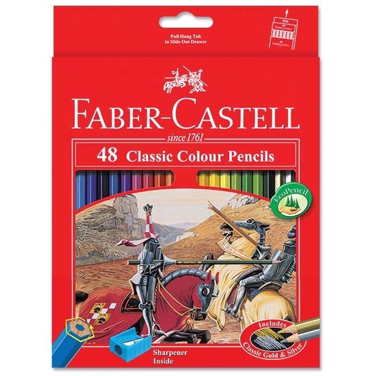 

Pensil Warna Faber Castell 48 Warna Panjang Classic