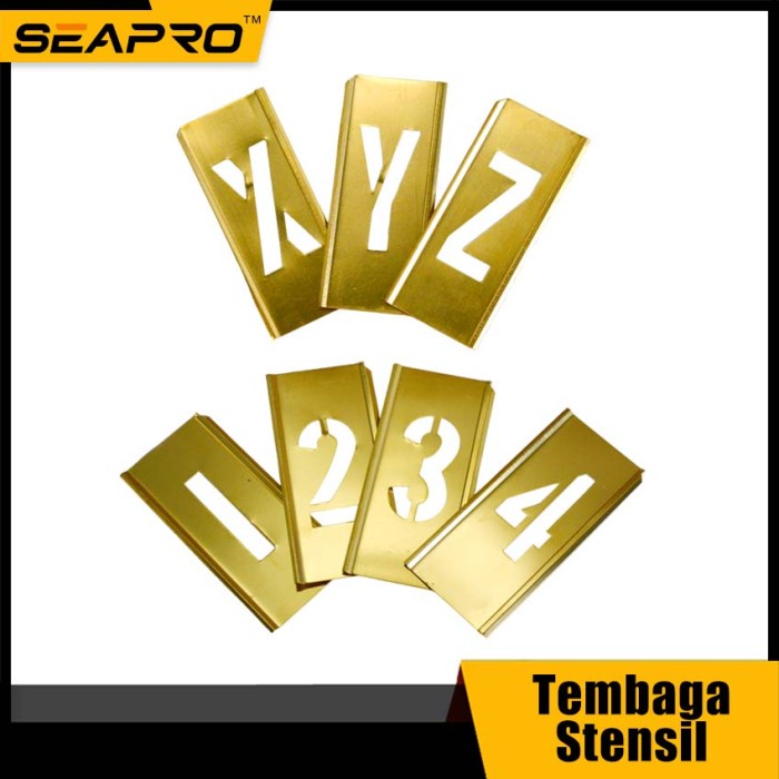 

Stensil Kuningan untuk Cat Huruf Dan Nomor