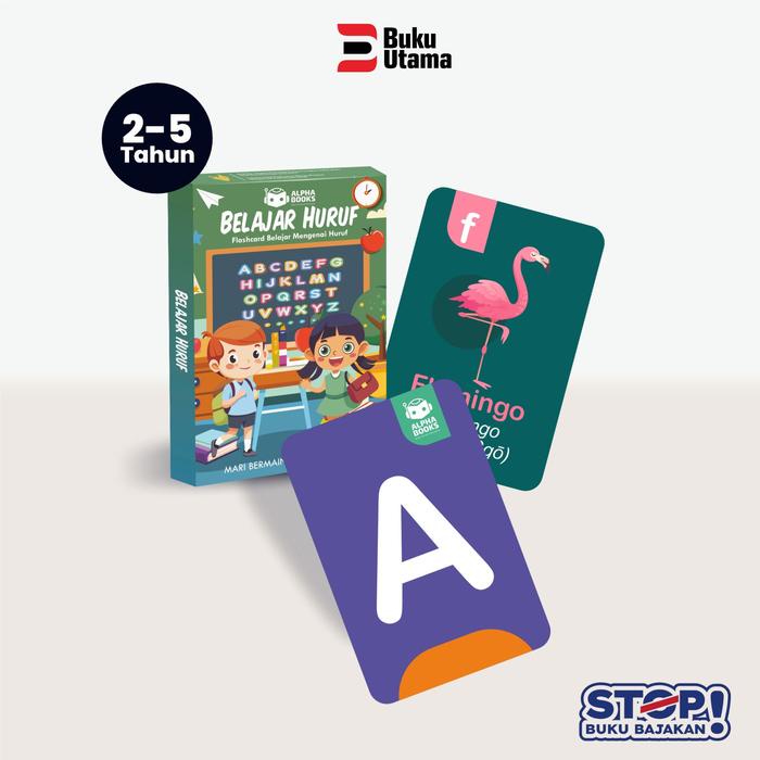 

Flash Card Edukasi Anak Mengenal Huruf 26 Kartu