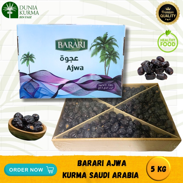 

Kurma Barari Ajwa Kemasan 5 Kg Saudi Arabia