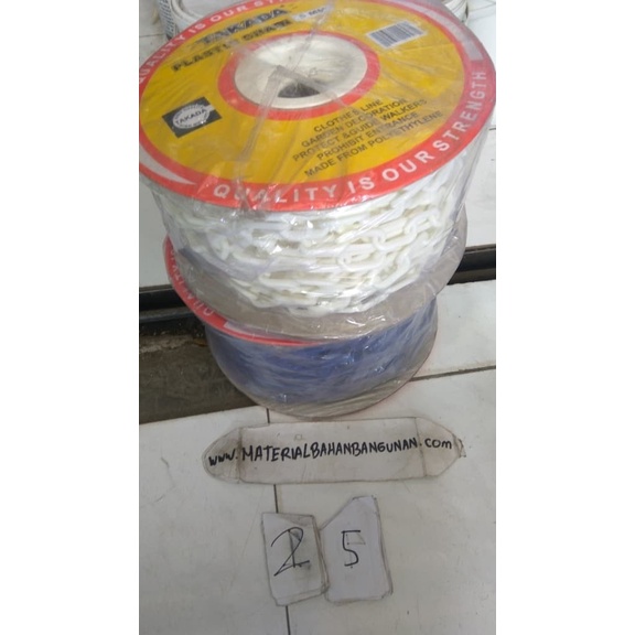 rantai pvc 6 mm rantai plastik 6 mm rantai 6 mm jual per 1 meter