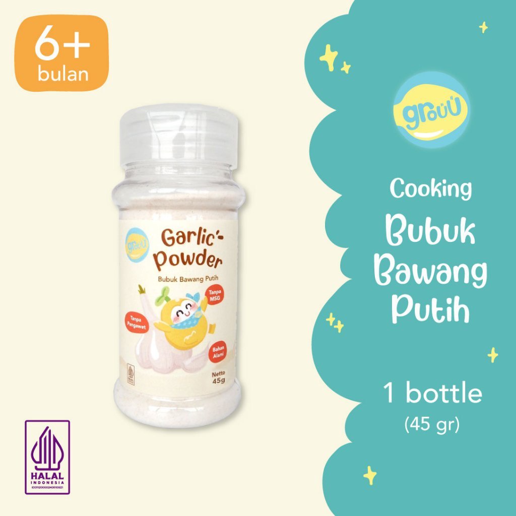 

HJE Grouu - Cooking Powder / Bubuk Masak MPASI Kaldu Mpasi (Bawang Putih, Keju, Kaldu Sapi, Rumput