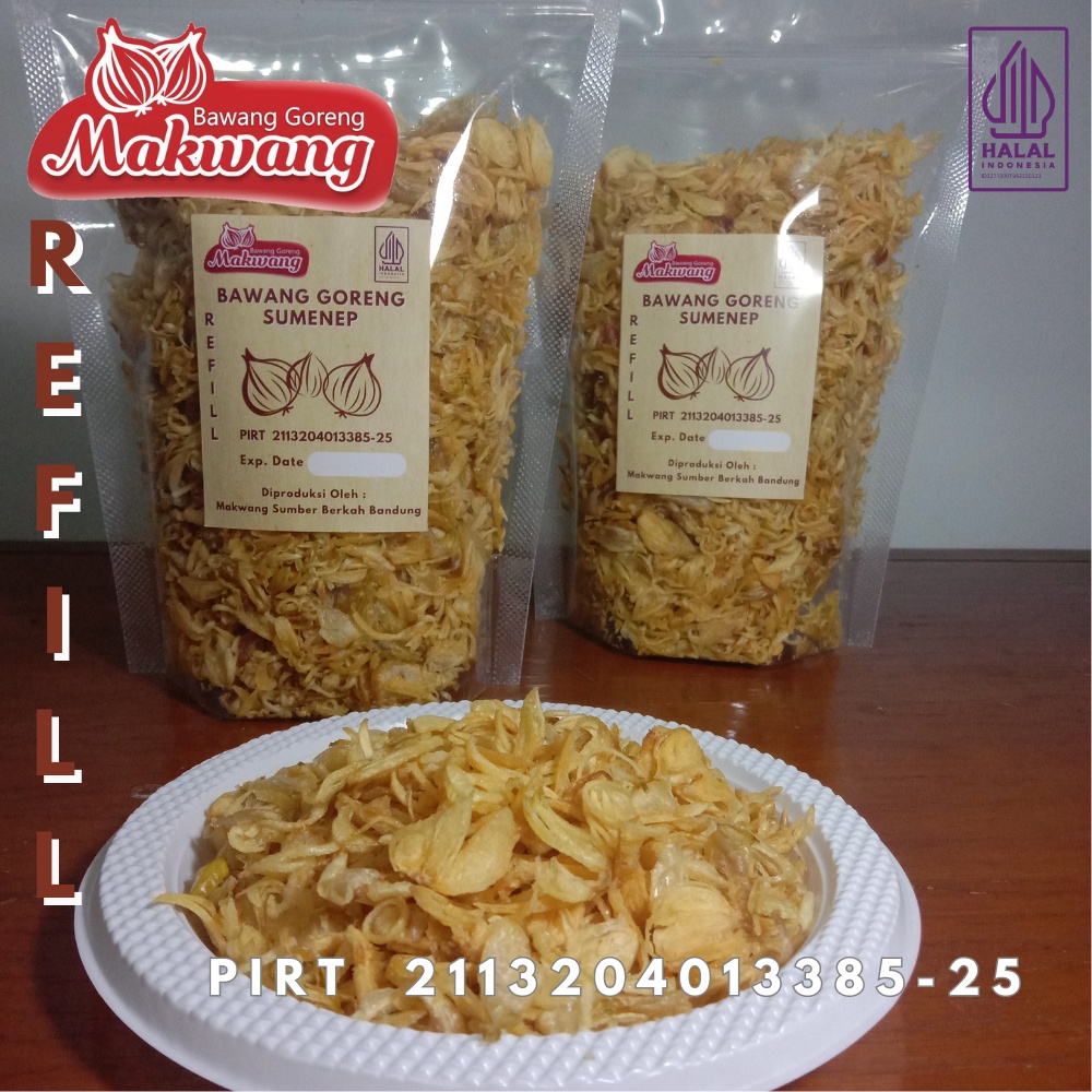 

HJE REFILL BAWANG GORENG SUMENEP MAKWANG 200 GRAM TANPA TEPUNG PREMIUM KRIUK UNTUK CEMILAN DAN