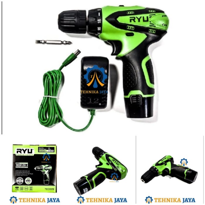 Bor Cordless RYU 12V-1 Mata Bor 10MM Bor Serbaguna