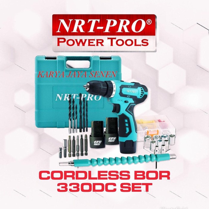 MESIN BOR CORDLESS NRT PRO DC 330 PLUS MATA BOR -BOR NRT PRO DC 330