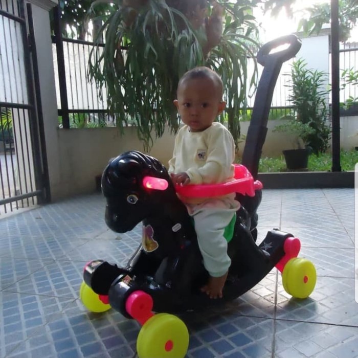 BEST SELLER Mainan Kuda Dorong - Mainan Kursi Goyang - Mainan Kuda Goyang