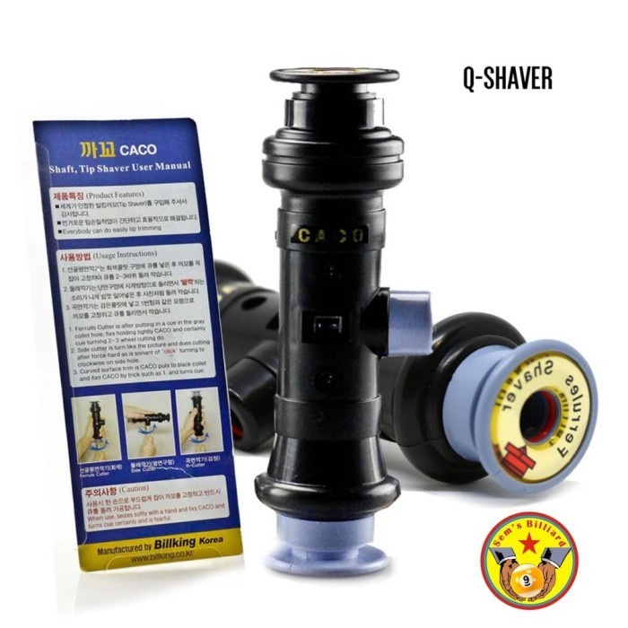 Q SHAVER - Alat Pasang Tip Dan Ferule - Stick Billiard - stik bilyar