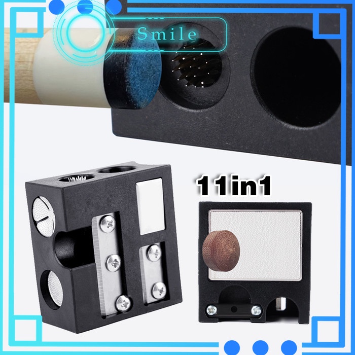 11IN1 Cue Repair Tool Universal Repair Tip Billiard Multifungsi Reparasi Stick Billiard/Cue Tip Tool