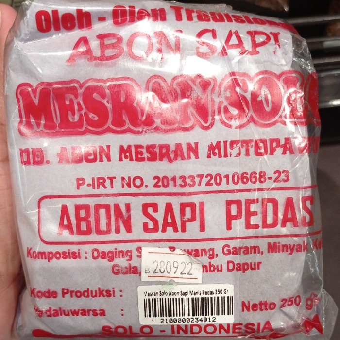 

SALE !!! ABON MESRAN SOLO 250GR READYY