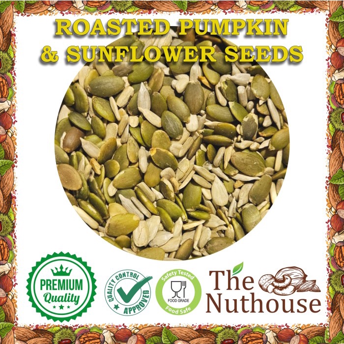 

1kg Roasted Pumpkin & Sunflower Seeds Mix / Kuaci & Labu Panggang