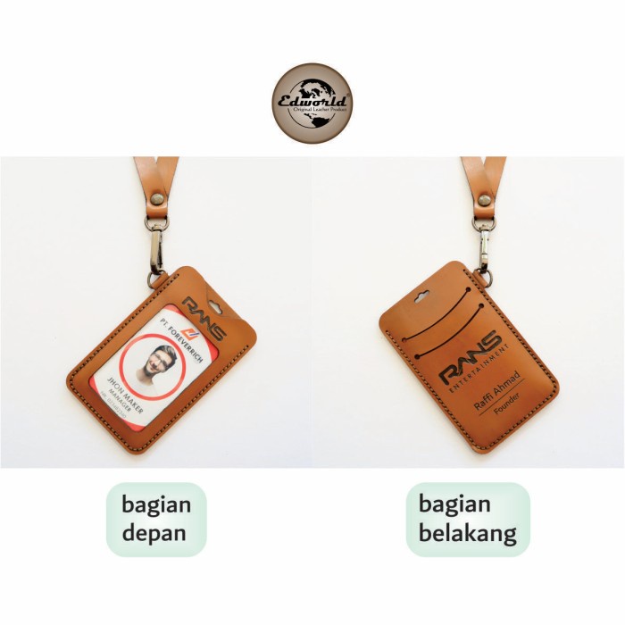 

[tmr] - ID Card Holder Kulit Sapi Asli 2 Slot Kartu
