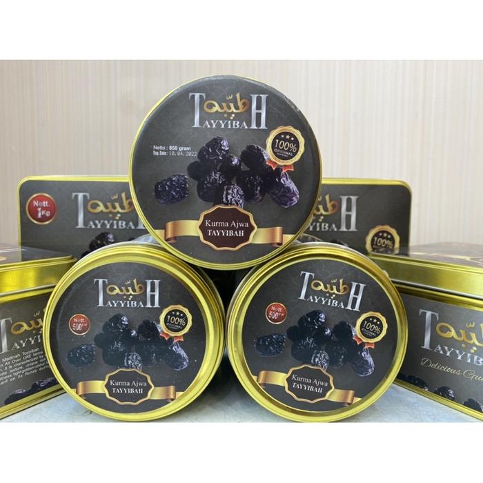 

Kurma AJWA MADINAH 500gram/(1/2kg) KALENG EKSKLUSIF