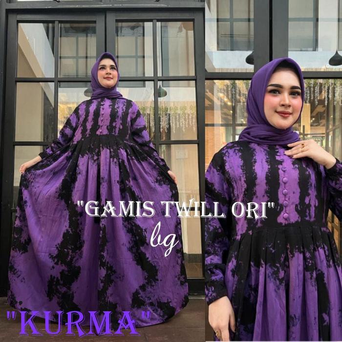 

BG COLLECTION ORI "READY STOK, SIAP KIRIM" GAMIS TWILL ORI SIZE " S M L XL XXL " GTF MOTIF KURMA