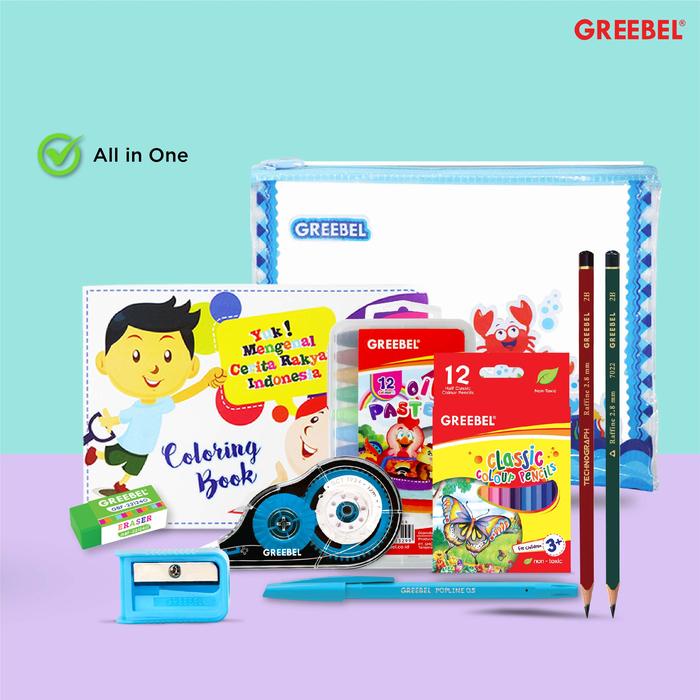 

Rms - Greebel Paket Alat Tulis Tempat Pensil / Stationery Set 720T / Bingkisan Hampers Ulang Tahun