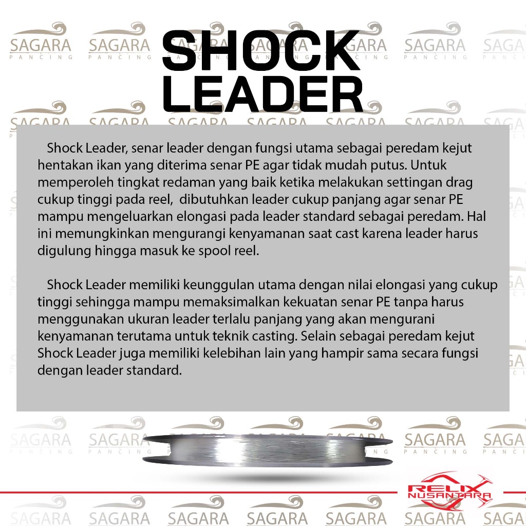 Senar Shock Leader Relix Nusantara Senar Pancing