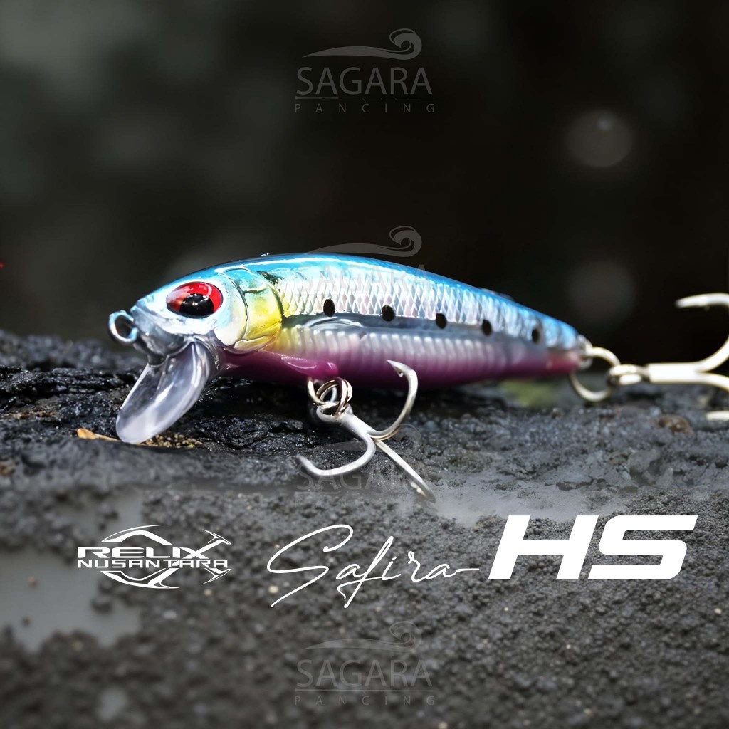 Minnow Safira Minnow Relix Nusantara Minnow Sinking Umpan Pancing Lure Relix
